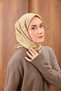 Twill Silk Mandala Scarf Light Yellow 90X90 - 3