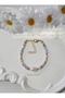 Certified 3 mm Moonstone Genuine Barley Pearl, Minimal Pearl Natural Stone Bracelet