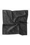 Twill Silk Minimal Scarf Black 90X90 - 5