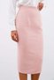 Midi Length Tweed Skirt - Powder - 7