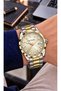 Father's Day Special Gift Package Steel Cord Calendar Special Dial 3 Atm Water Resistant Men's Wristwatch - 2