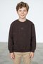Patterned Embossed Printed Crew Neck Boys' Sweatshirt - 2