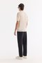 Men's Beige Polo Collar Zippered Rayon Blended Regular Fit Knitwear T-Shirt A61Y5009 - 4
