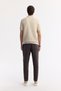 Men's Beige Polo Neck Cotton Knit Regular Fit T-Shirt A51Y5040 - 4