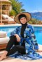 Patterned Pareo on Hijab Swimsuit - 3