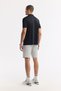 Men's Black Non-Curling Polo Neck Technical Fabric Regular Fit T-Shirt A51Y1155 - 4