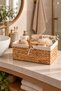 Sturdy Medium Organizer/Basket/Organizer with Wicker Inner Protection - 3