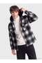 Rmz Gi̇yi̇m Farkiyla Hooded Men's Lumberjack Shirt Jacket