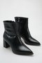 Women's Pointed Toe Zippered 4 cm Heeled Stylish Boots