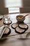 Straw Coaster 6 Pieces 13cm - Black Striped Jute Rope Candle Coaster Coffee Presentation Set Mug Coaster - 4