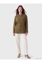 Rmz Gi̇yi̇m Farkiyla Women's Cardigan with Stand Collar and Chinese Buttons. - 2