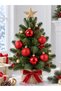 Christmas Ball 3 cm 6 Pieces Cici Ball Red Christmas Pine Tree Ornament Decor Ornament Set - 8