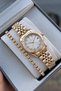 Original Women's Watch - 3 Atm Water Resistant - Gold-Colored Steel Strap - Japanese Movement - 2-Year Warranty - Stylish Gift Boxed Wristwatch Hmby2090C1 - 2