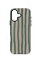 iPhone 16 Plus Vorian Double Layer Case Sage Riviera Stripe - 4