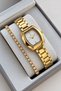 Original Women's Watch - 3 Atm Water Resistant - Gold-Colored Steel Strap - Japanese Movement - 2-Year Warranty - Stylish Gift Boxed Wristwatch Hmby2094C4 - 4