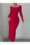 Rochie lunga, Rosu - 3