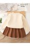 Suit, Cream/Brown - 3