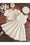 Rochie, Ecru - 4