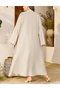 Rochie lunga, Crem - 2