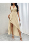 Rochie medie, Crem - 3