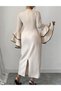 Rochie lunga, Crem - 2