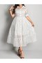 Rochie medie, Alb - 4
