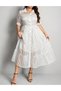 Rochie medie, Alb - 5
