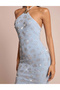Rochie lunga, albastru - 4