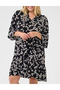 Rochie scurta, Negru - 3