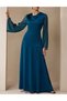Rochie lunga, Albastru - 2