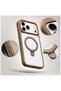 Apple iPhone 15 Compatible Case with Magring Stand Silicone Case Orange - 5
