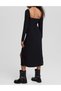 Rochie medie, Negru - 3