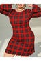 Rochie scurta, rosu - 2