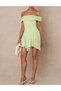Rochie scurta, Verde - 4