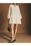 Rochie scurta, Ecru - 2