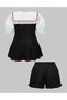 Compleu, Negru/Alb - 2