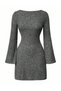 Rochie scurta, Gri - 2