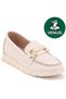 Agev Genuine Leather Orthopedic Women's Casual Ballerina Shoes Beige