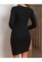 Rochie scurta, Negru - 3