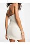 Rochie scurta, Crem - 4