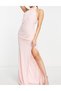 Rochie lunga, roz - 4