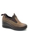 Maranta Genuine Leather Wedge Heel Orthopedic Women's Casual Shoes Vi̇zon - 3