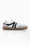 Women's Sneaker Lace-Up Flat Sole Suede Sports Shoes Tiyone White - 3