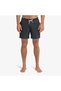 Stretch Printed Men's Black Swim Shorts