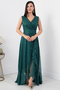 Zero Sleeve Double Breasted Long Dress 13394 - 7