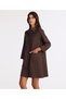 A Form Shirt Collar Long Sleeve Dress - 3