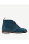 Leather Suede Boots with Color Detail - 2