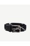 Color Transition Detailed Elastic Knitted Belt