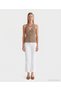 Cropped Pad V-Neck Sleeveless Sweater
