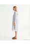 Plain Shirt Collar Long Sleeve Dress - 5